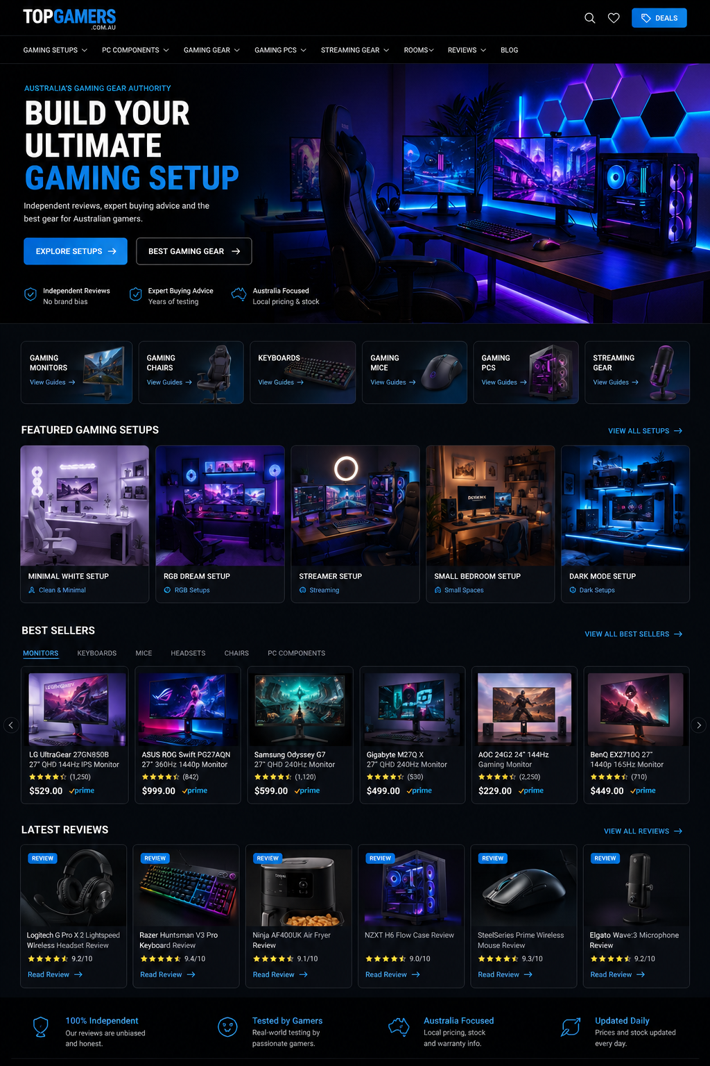 Dark Mode Gaming Setup